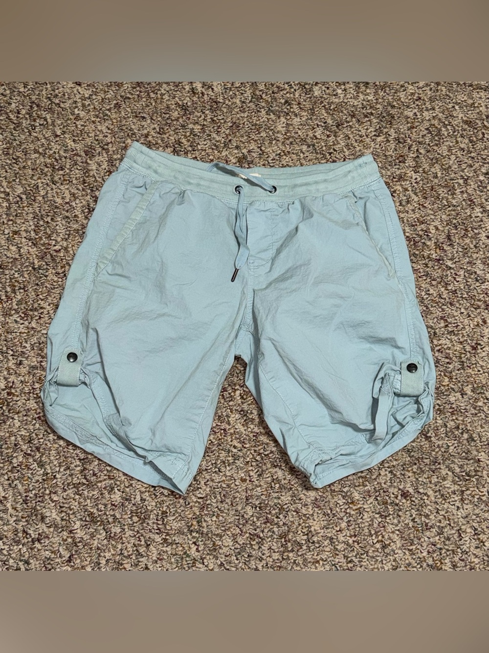 Women's size small shorts Light Blue Casual Cargo Drawstring Shorts L.L. Bean